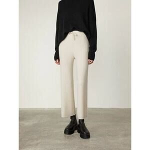 Lisa Yang heather cashmere trousers cream XS